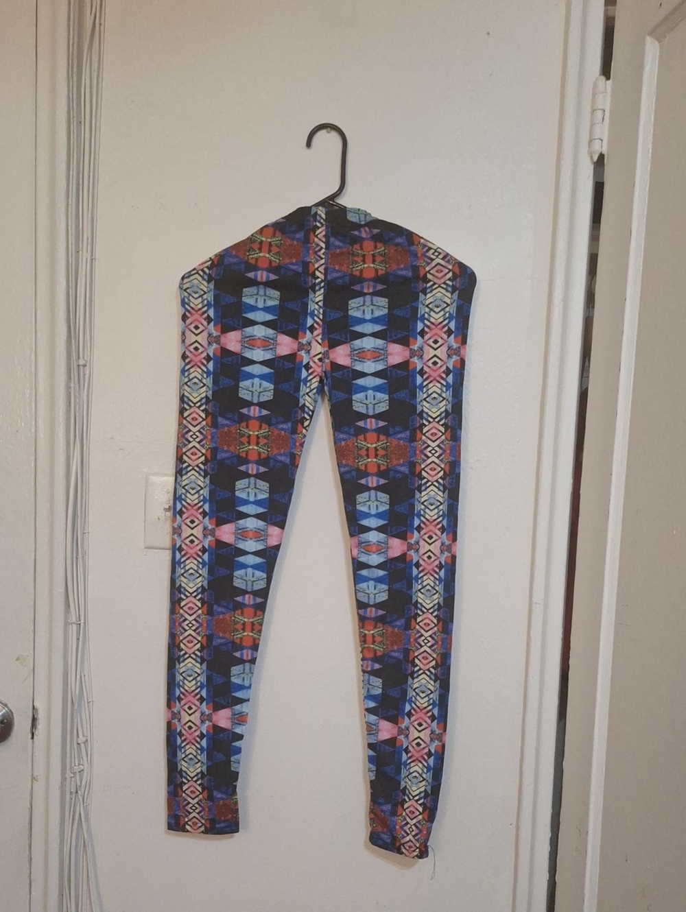 New Mix Women's Geometric Joggers - Blue Multi